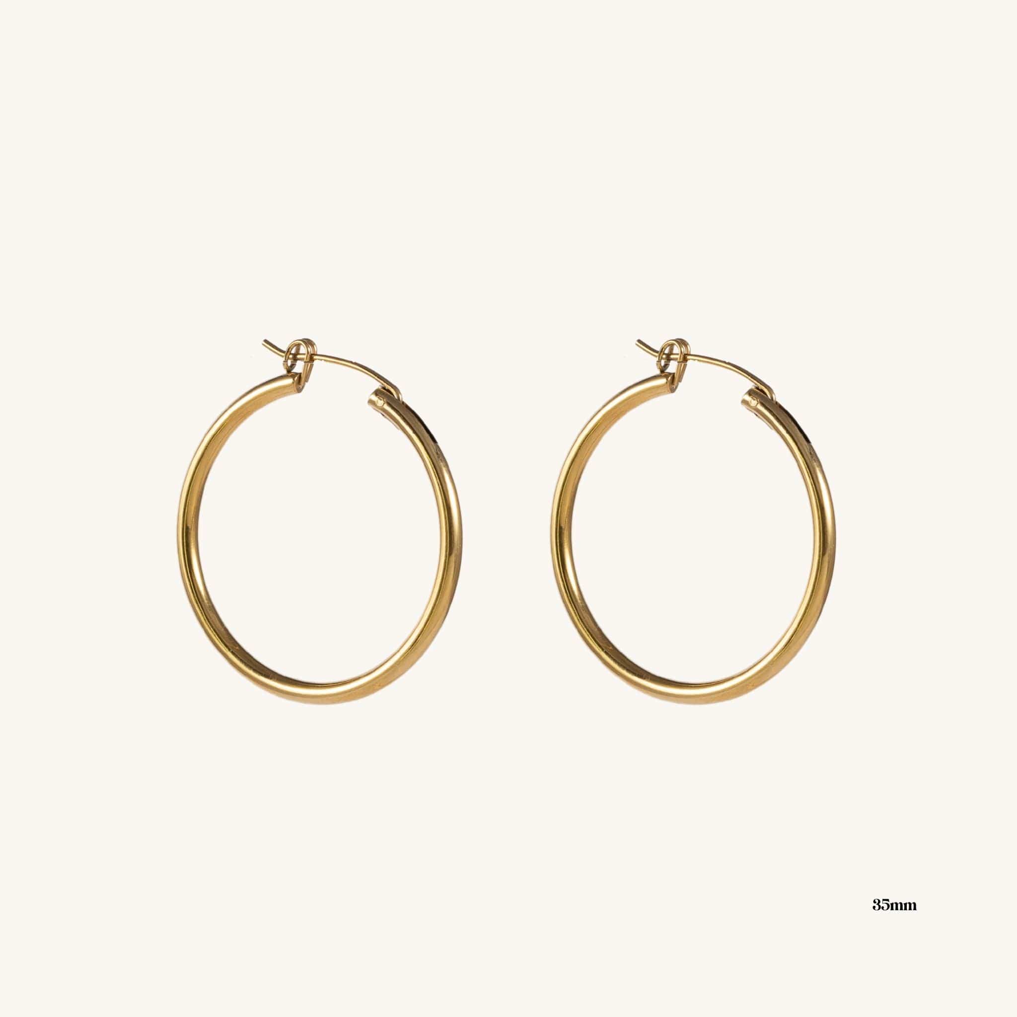 Joanna Gold Hoops by Koréil Jewelry