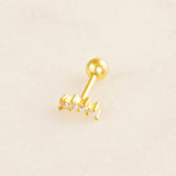 Belle Zirconia Gold Mini Stud by Koréil Jewelry