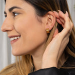 Ciara Gold Hoops by Koréil Jewelry