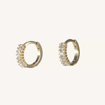Krista Zirconia Gold Huggies by Koréil Jewelry