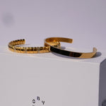 Priya Gold Zirconia Bangle Bracelet by Koréil Jewelry