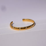 Priya Gold Zirconia Bangle Bracelet by Koréil Jewelry