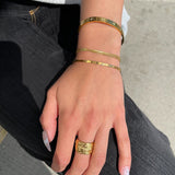 Joelene Layered Gold Bracelet by Koréil Jewelry