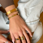 Tonya Cuff Gold Bracelet by Koréil Jewelry