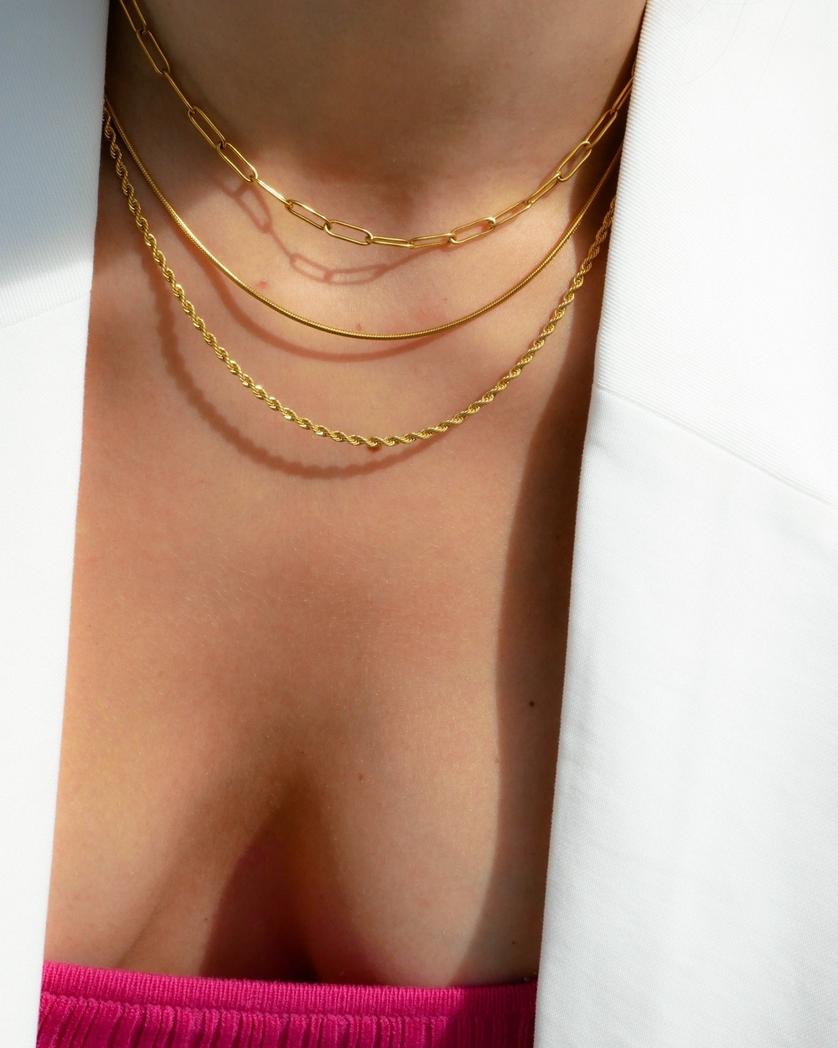 Alice Layering Gold Chain by Koréil Jewelry