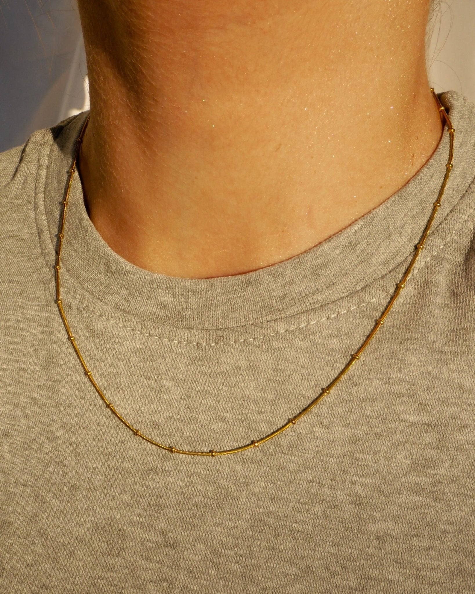 Camille Satellite Gold Chain by Koréil Jewelry