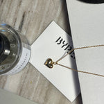 Chloe Heart Pendant Gold Chain by Koréil Jewelry