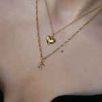 Chloe Heart Pendant Gold Chain by Koréil Jewelry