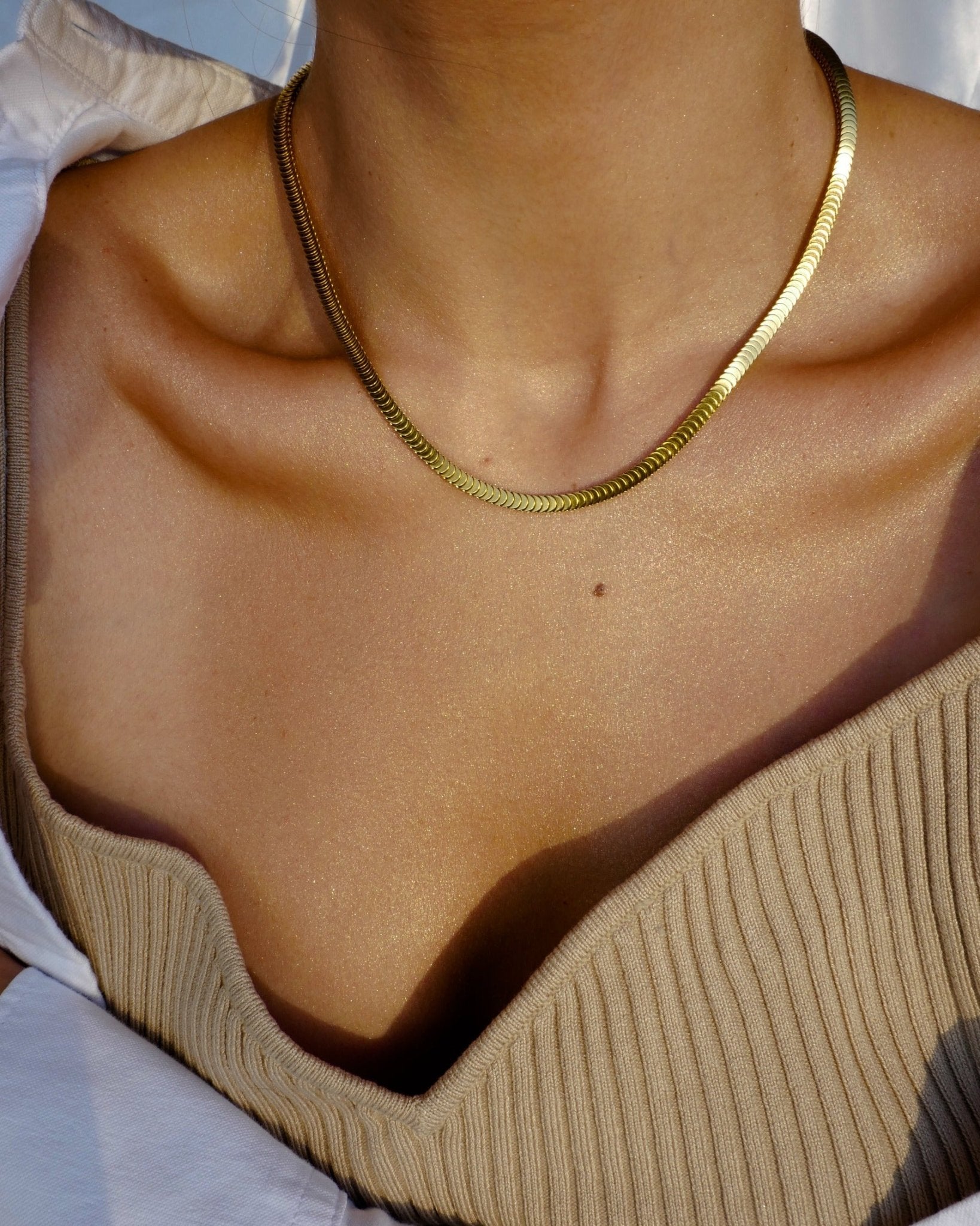 Davina Link Gold Chain by Koréil Jewelry