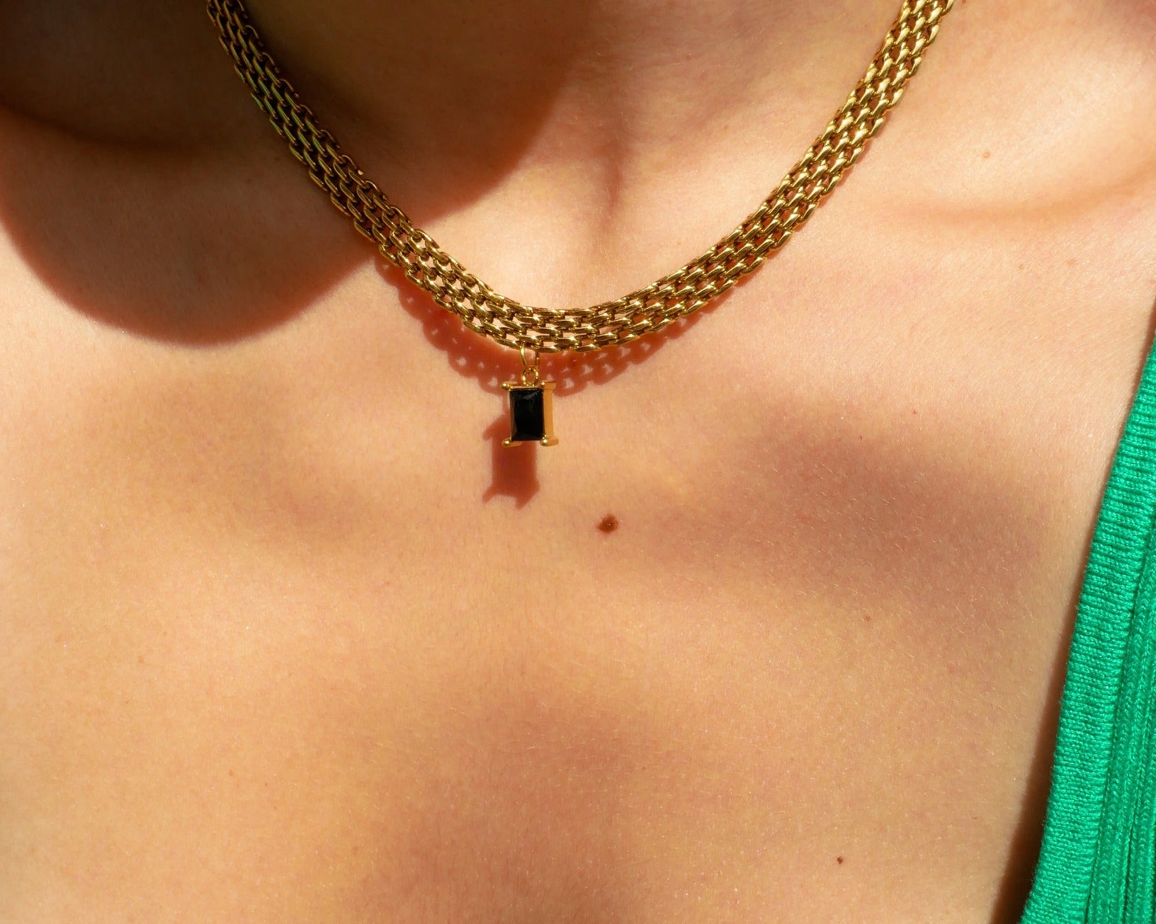 Delphine Pendant Gold Chain by Koréil Jewelry