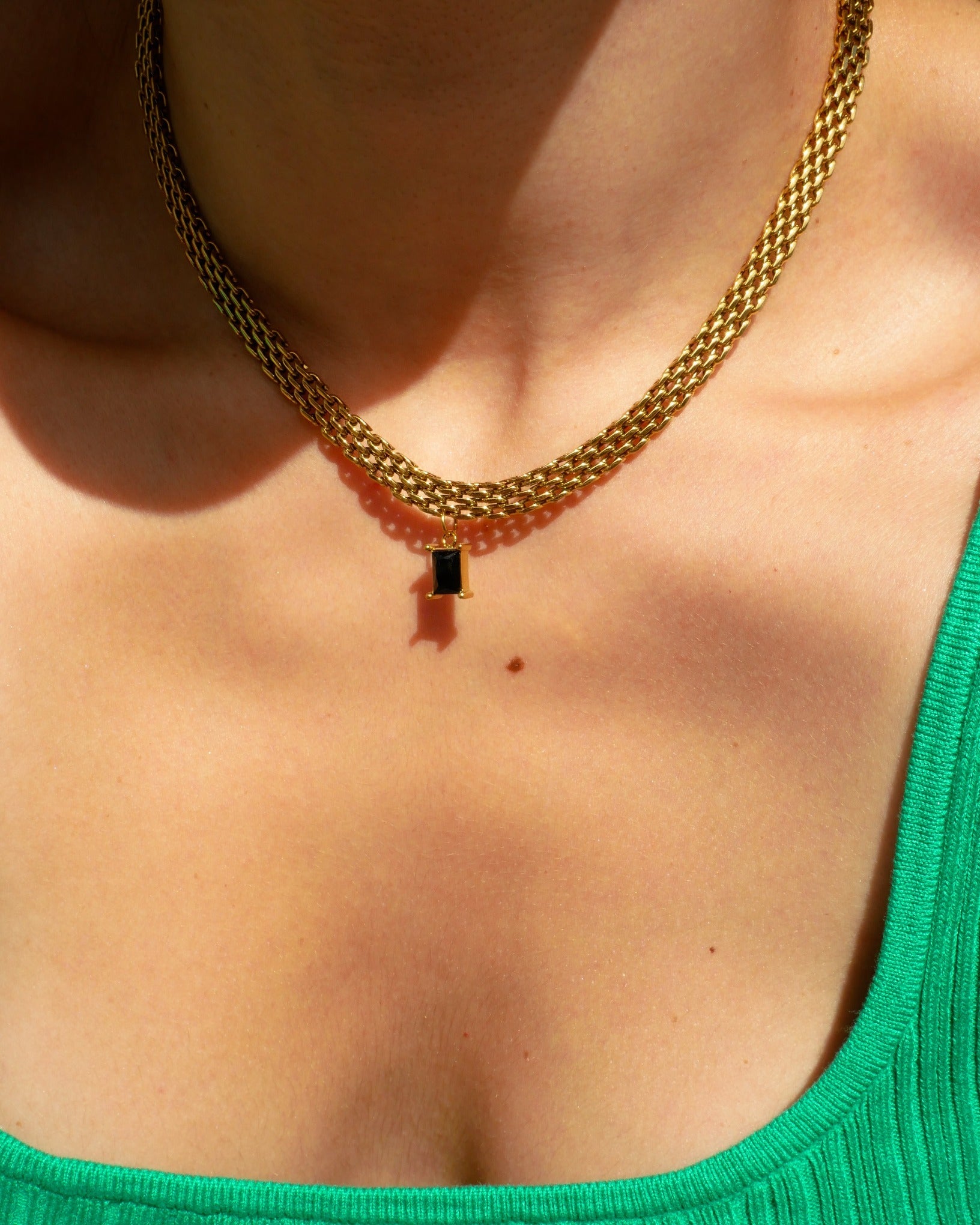 Delphine Pendant Gold Chain by Koréil Jewelry