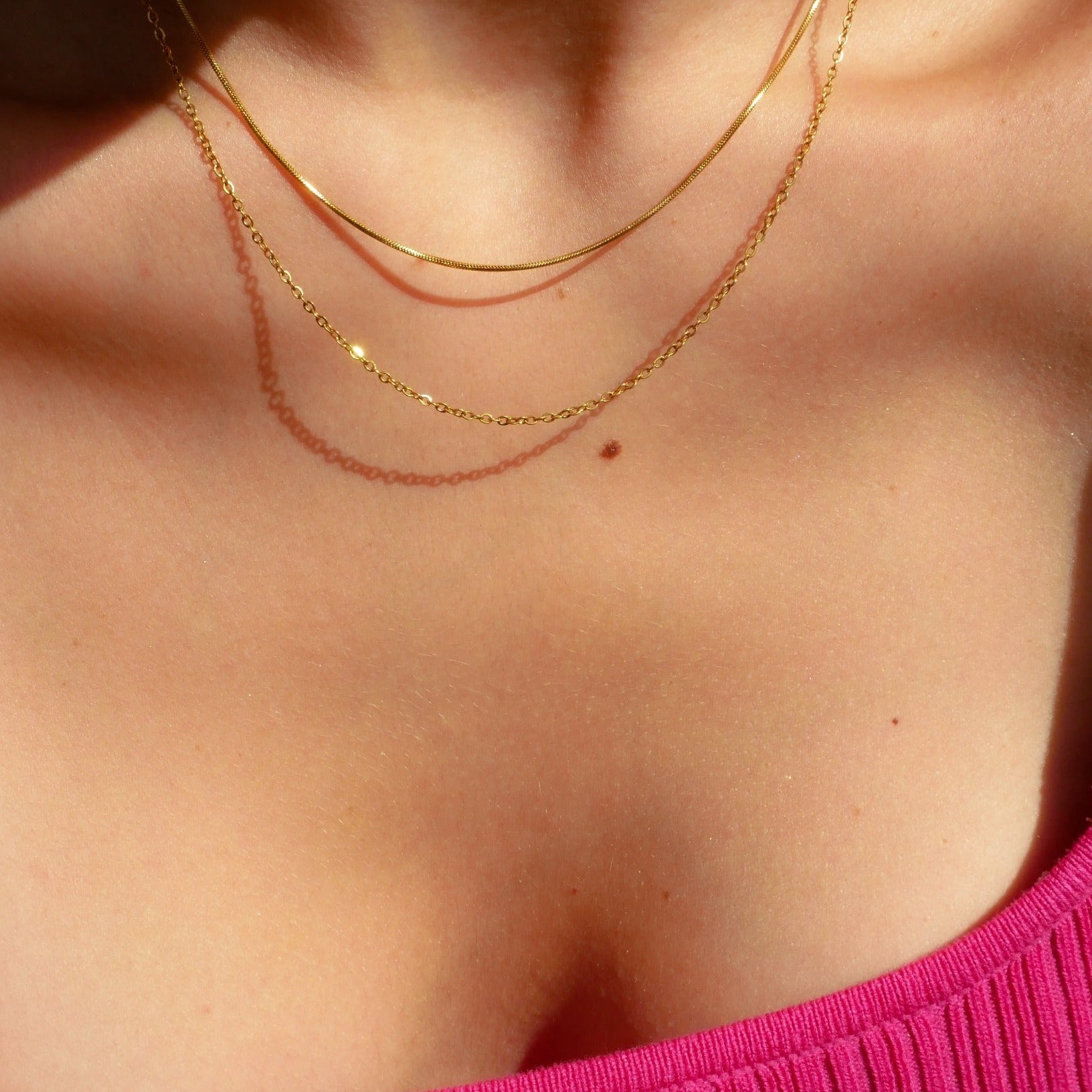 Elayne Layered Gold Chain by Koréil Jewelry