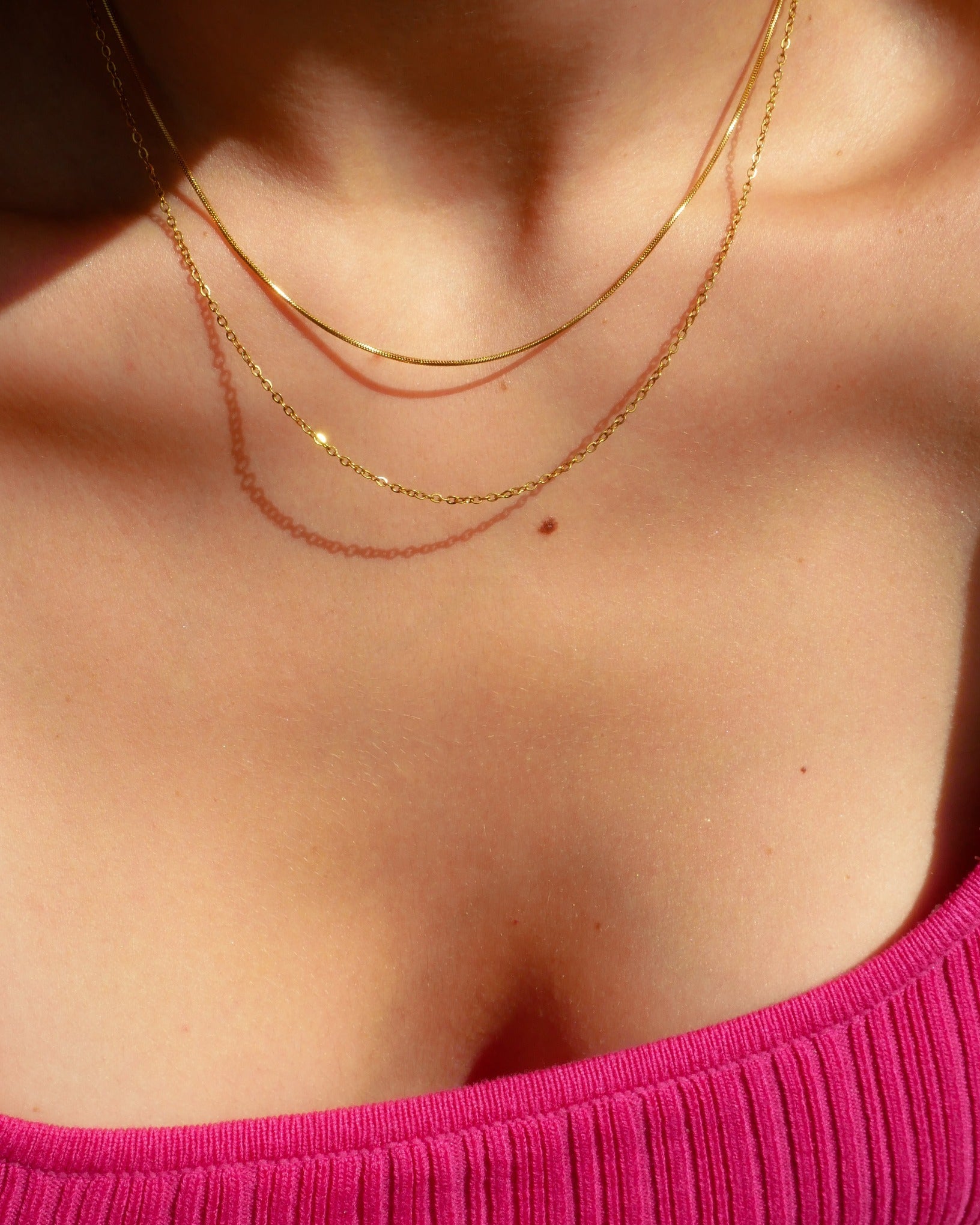 Elayne Layered Gold Chain by Koréil Jewelry