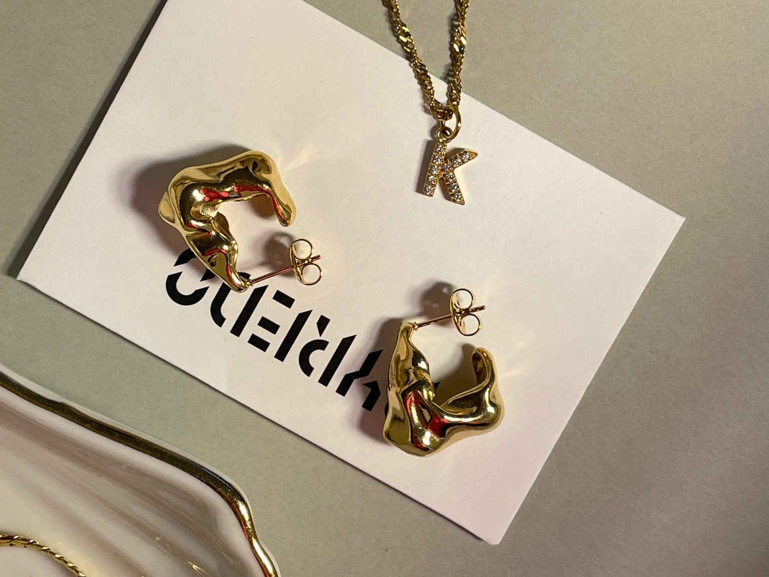 Letter Initial Necklace by Koréil Jewelry