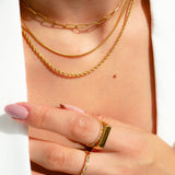Lydie Layered Gold Chain by Koréil Jewelry