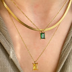 Nathalie Herringbone Gold Chain by Koréil Jewelry