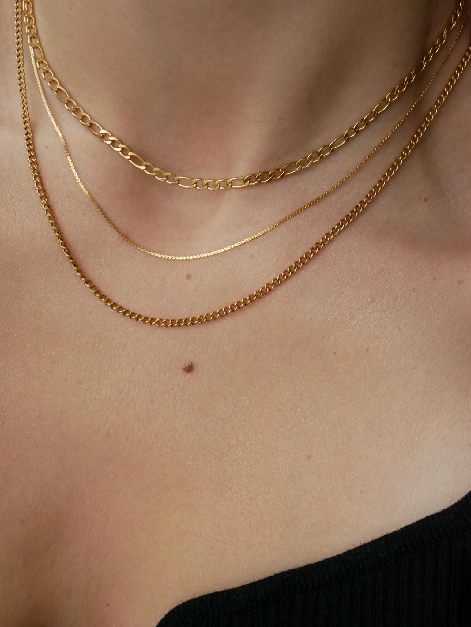 Selma Layering Link Gold Chain by Koréil Jewelry