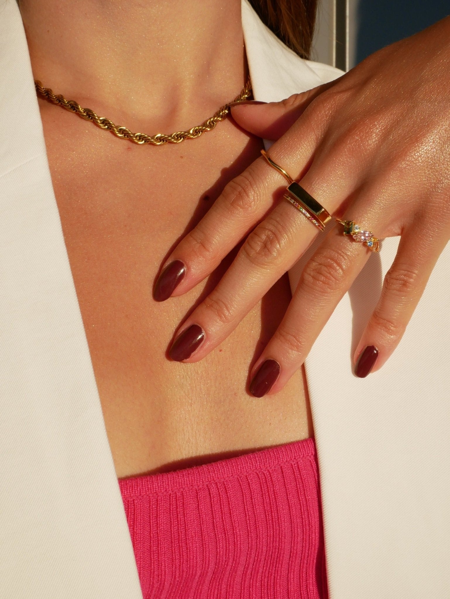 Sophia Rope Gold Chain by Koréil Jewelry