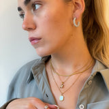 Zelie Pearl Pendant Gold Chain by Koréil Jewelry