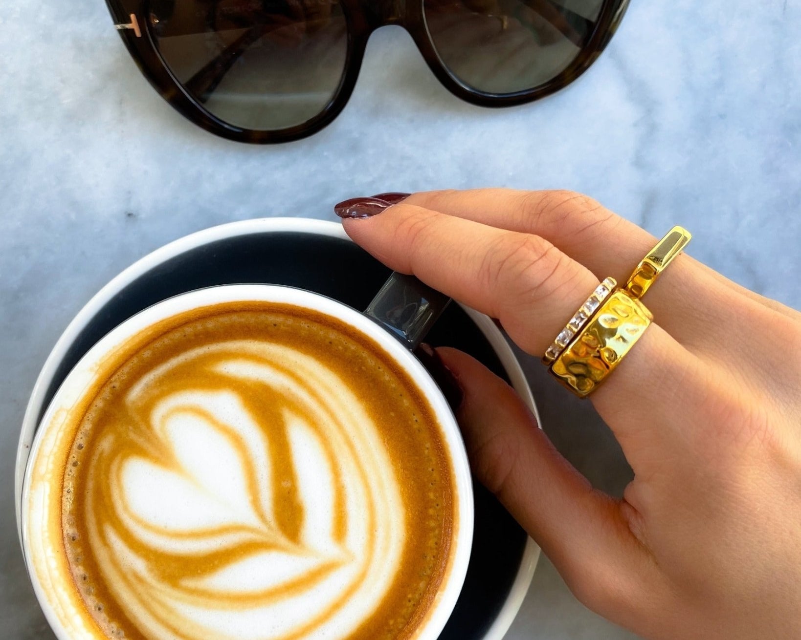 Beatrix Hammered Gold Ring by Koréil Jewelry