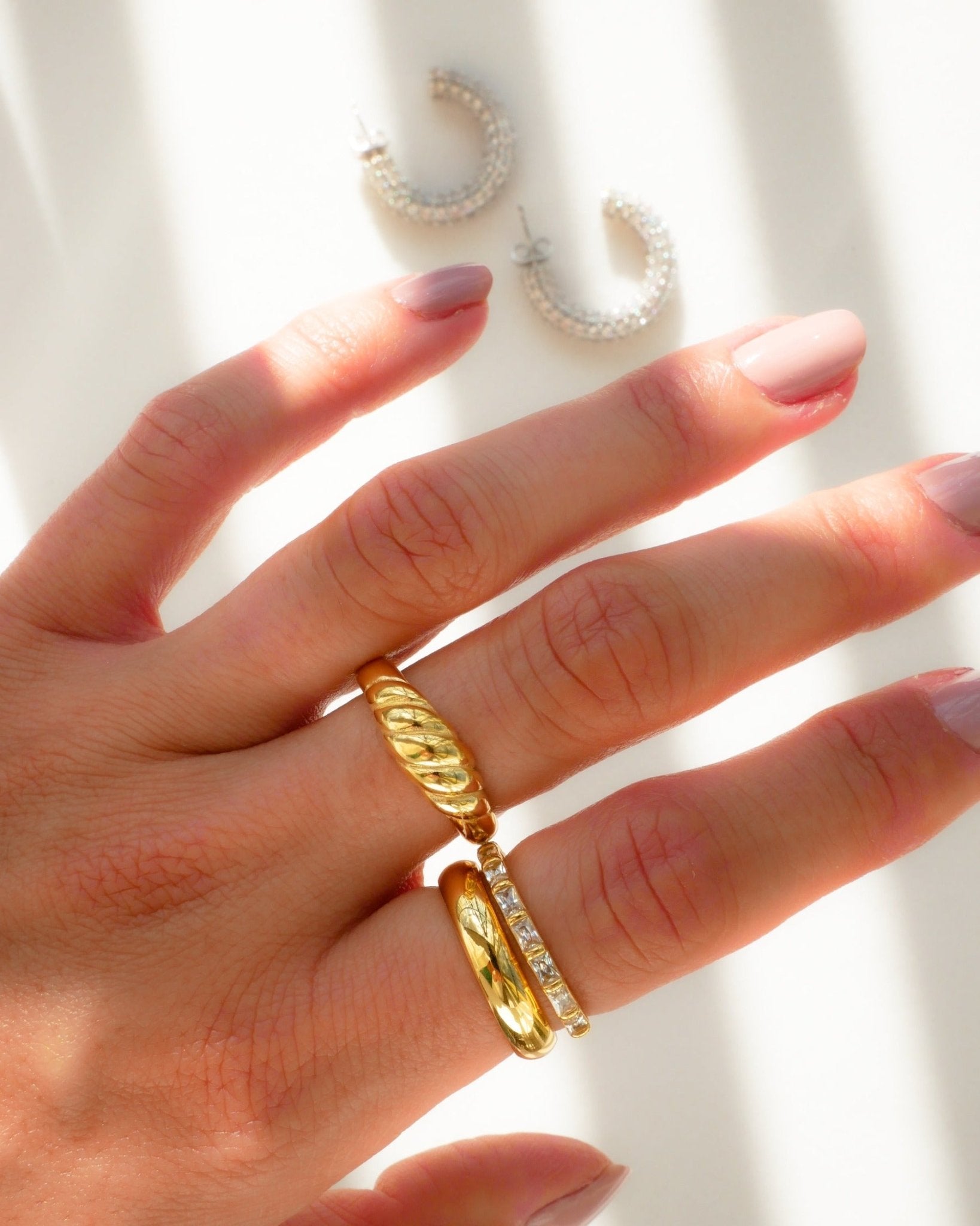 Mylo Stacker Gold Ring by Koréil Jewelry