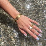Sylvie Croissant Dôme Gold Ring by Koréil Jewelry