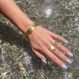 Sylvie Croissant Dôme Gold Ring by Koréil Jewelry