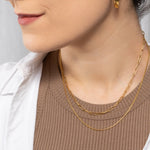 Lydie Paperclip Serpentine Chain by Koréil