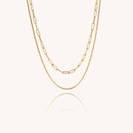 Lydie Paperclip Serpentine Chain by Koréil