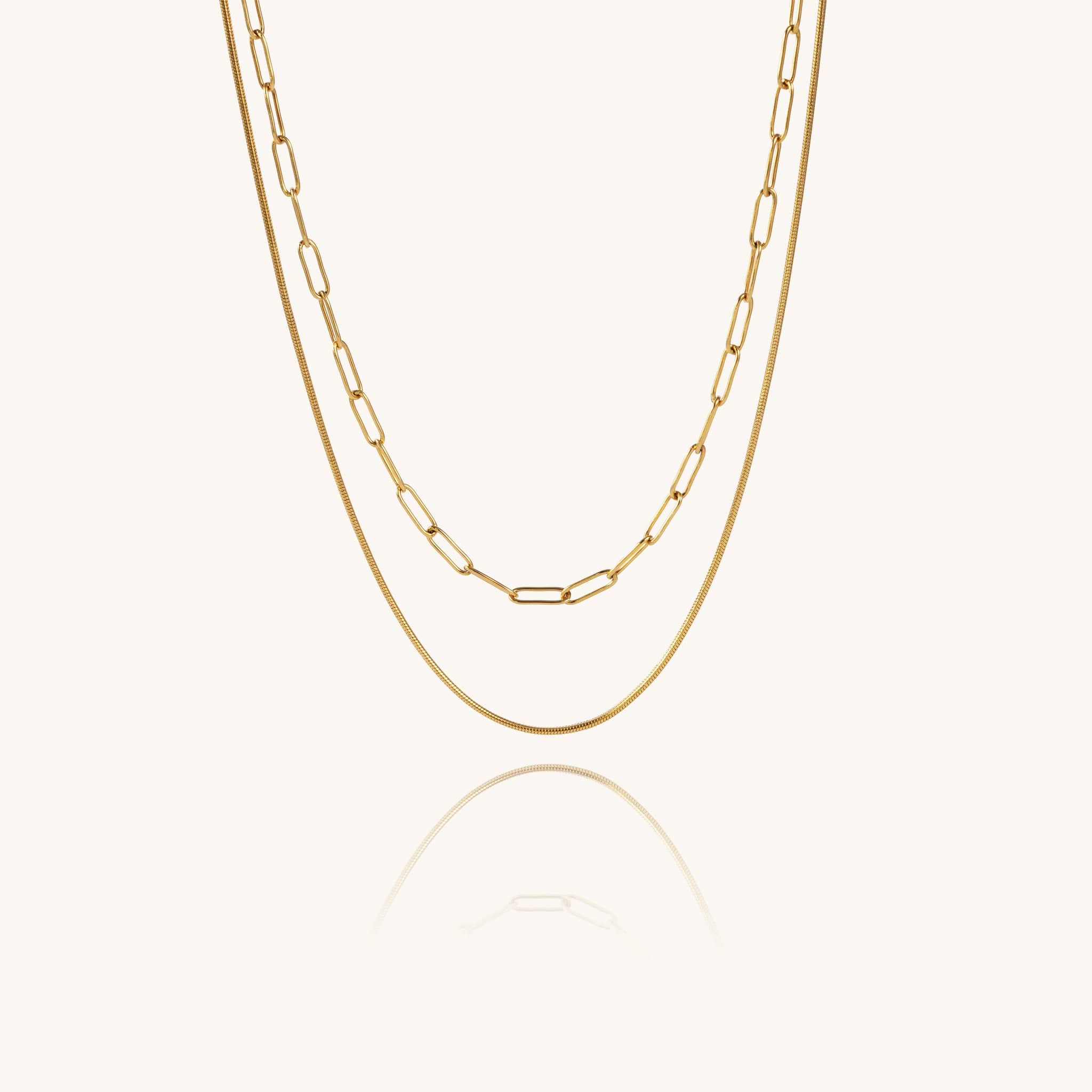 Lydie Paperclip Serpentine Chain by Koréil