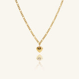 Noemie Heart Pendant Gold Chain by Koréil Jewelry