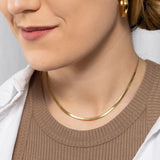 Sorelle Herringbone Gold Chain by Koréil Jewelry