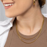 Willow Double Layer Herringbone Chain by Koréil Jewelry