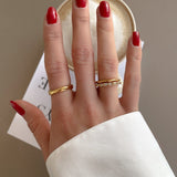 Gabrielle stackable ring luxe by Koréil