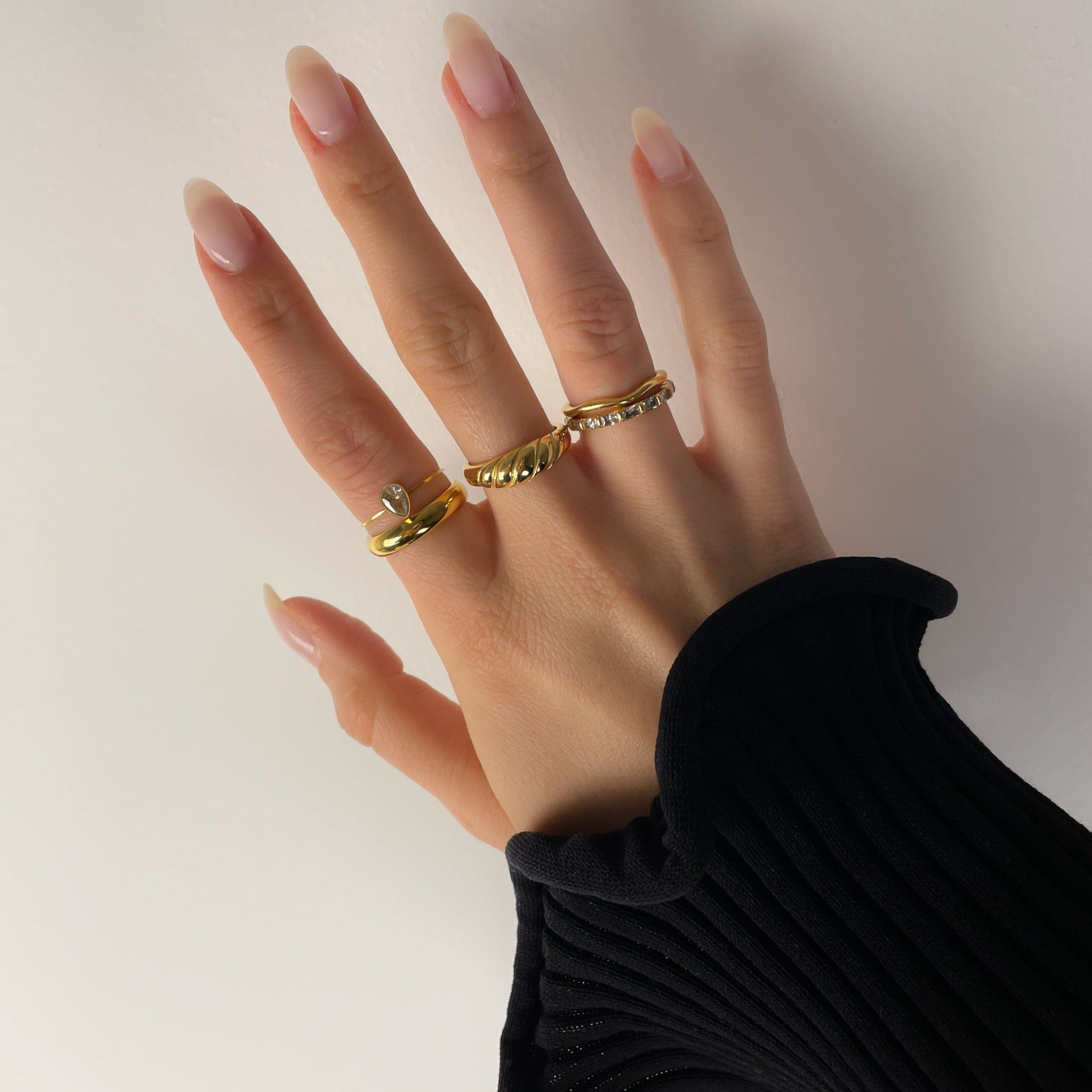Lucile Zirconia Gold Ring by Koréil Jewelry