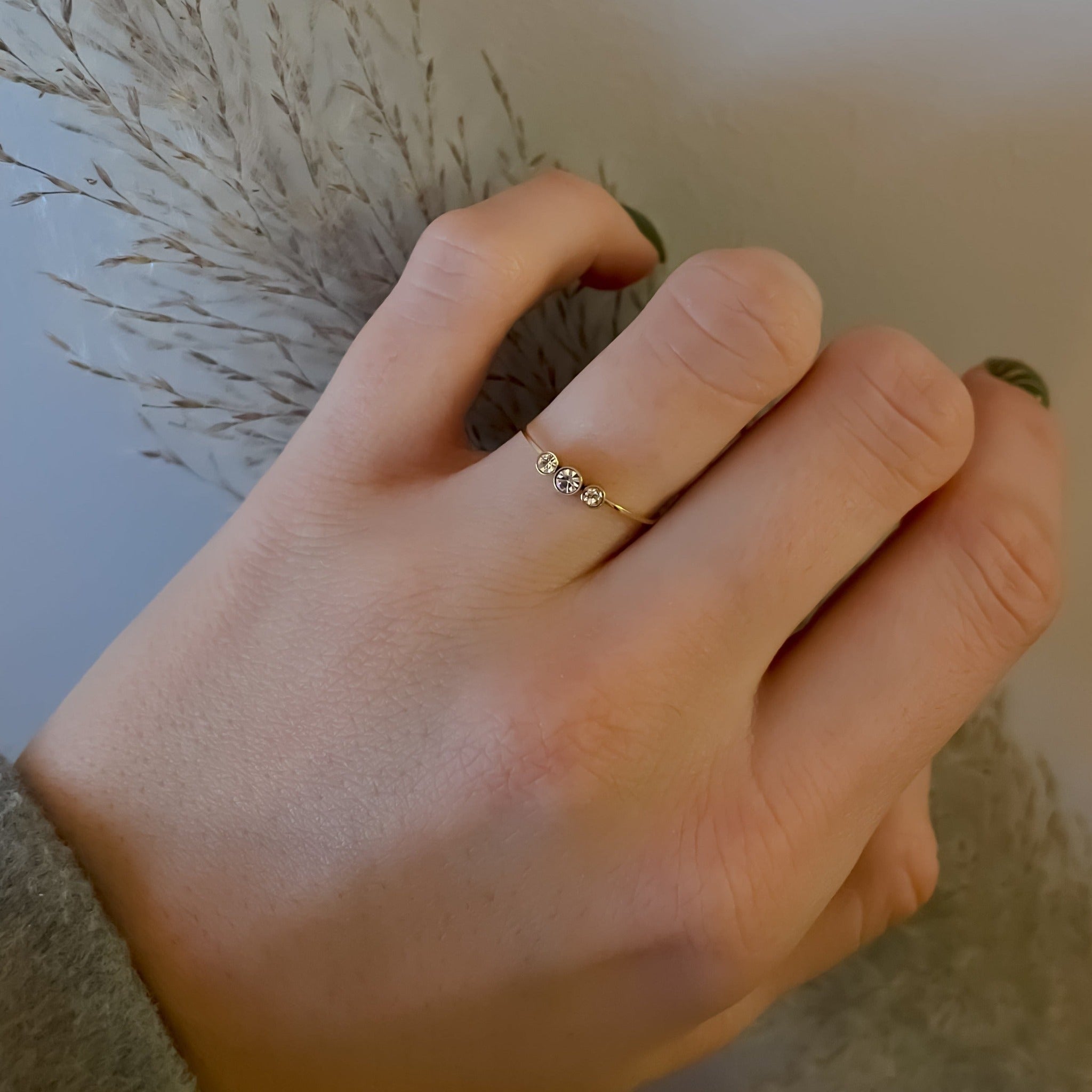 Maye Zirconia Gold Ring by Koréil Jewelry