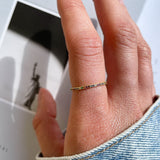 Noelle Rainbow Zirconia Gold Ring by Koréil Jewelry
